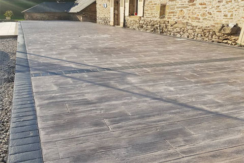 Béton imprimé en Le Mans